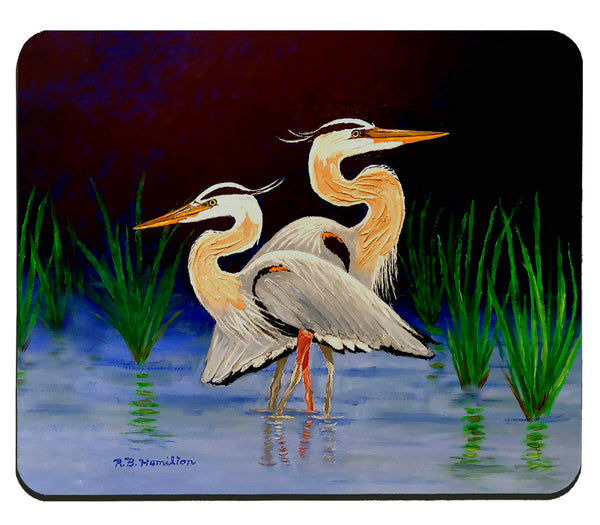 Two Blue Herons Mousepad
