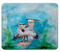 Mr and Mrs Blue Heron Mousepad