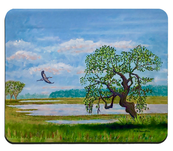 Tree Over Marsh Mousepad