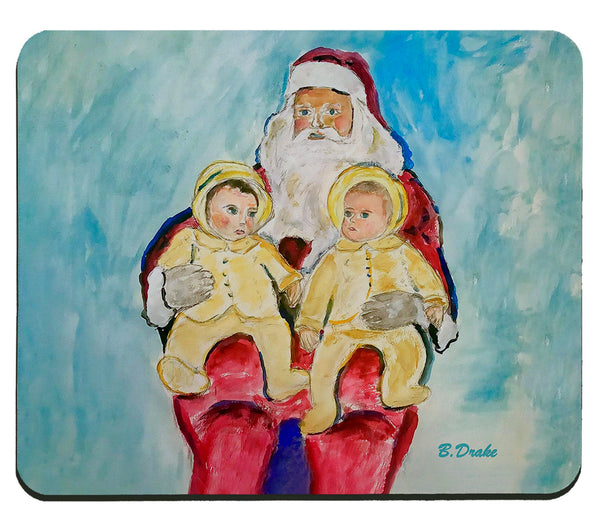 Santa and Twins Mousepad