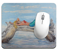 Mermaid on Log Mousepad