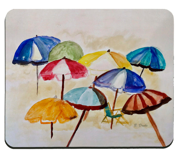 Many Umbrellas Mouse Pad