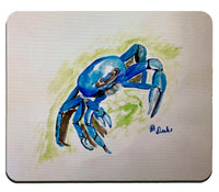 Blue Land Crab Mouse Pad