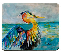 Blue Heron Colors Mouse Pad