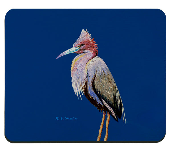 Little Blue Heron on Blue Mouse Pad