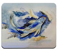 Betsy's Blue Koi Mouse Pad