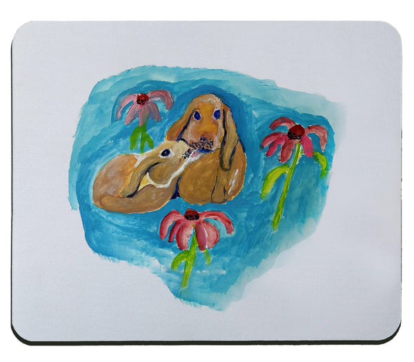 Two Rabbits Mousepad