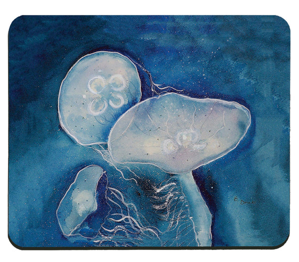 Blue Jellyfish Mousepad