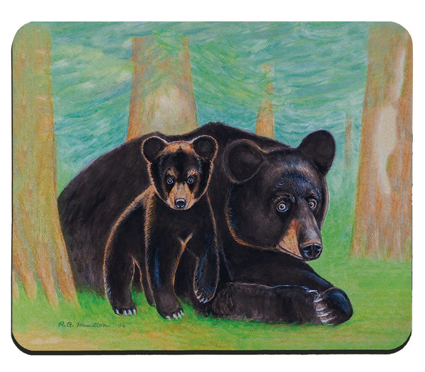 Bear and Cub Mousepad