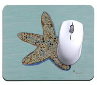 Aqua Starfish Mousepad