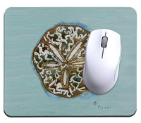 Aqua Sand Dollar Mousepad