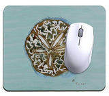 Aqua Sand Dollar Mousepad