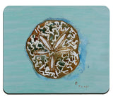 Aqua Sand Dollar Mousepad