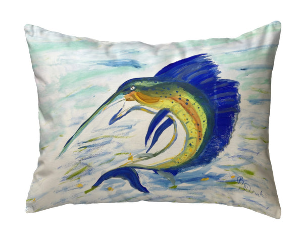 Sailfish Jumping Noncorded Indoor/Outdoor Pillow
