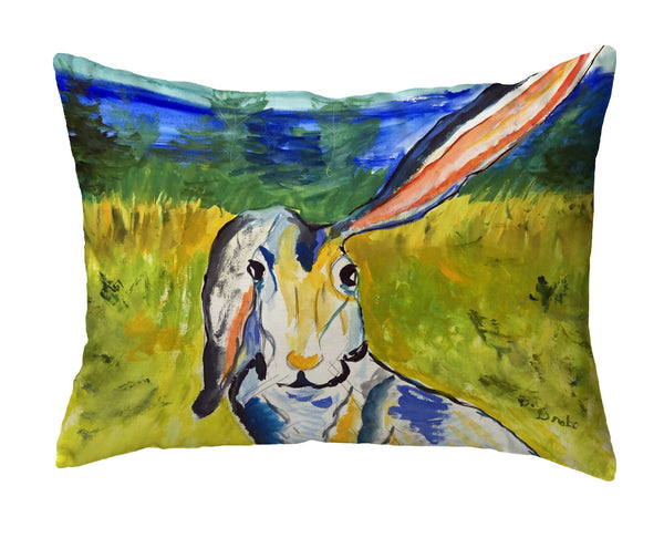 Rabbit Portrait Noncorded Indoor/Outdoor Pillow