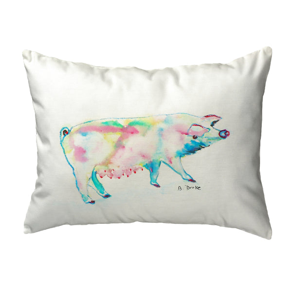 Pink Pig Noncorded Indoor/Outdoor Pillow