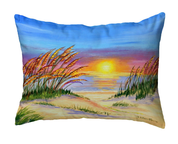 Sea Oats Sunrise Noncorded Indoor/Outdoor Pillow