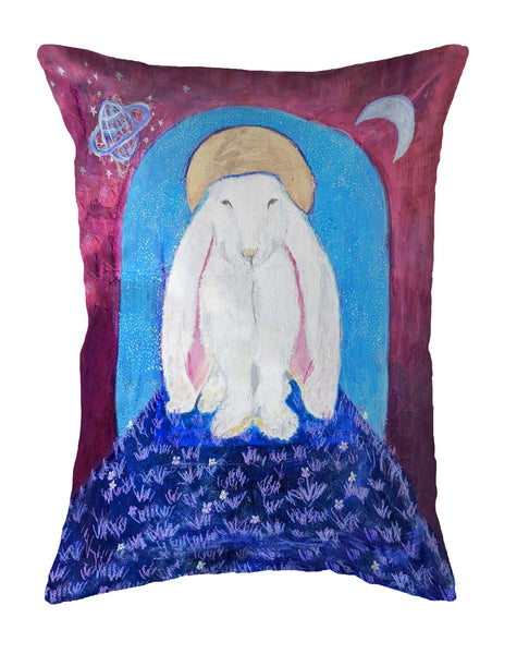 Night Bunny Noncorded Indoor/Outdoor Pillow