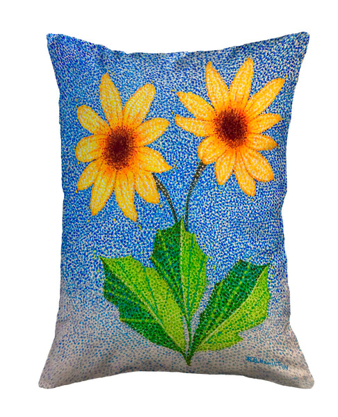 Dune Sunflowers Noncorded Indoor/Outdoor Pillow