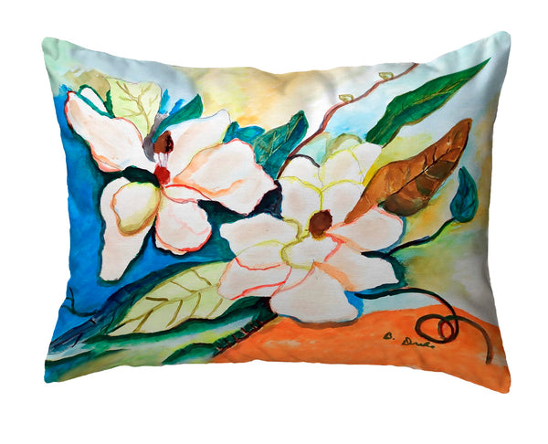 Two Magnolias Noncorded Indoor/Outdoor Pillow