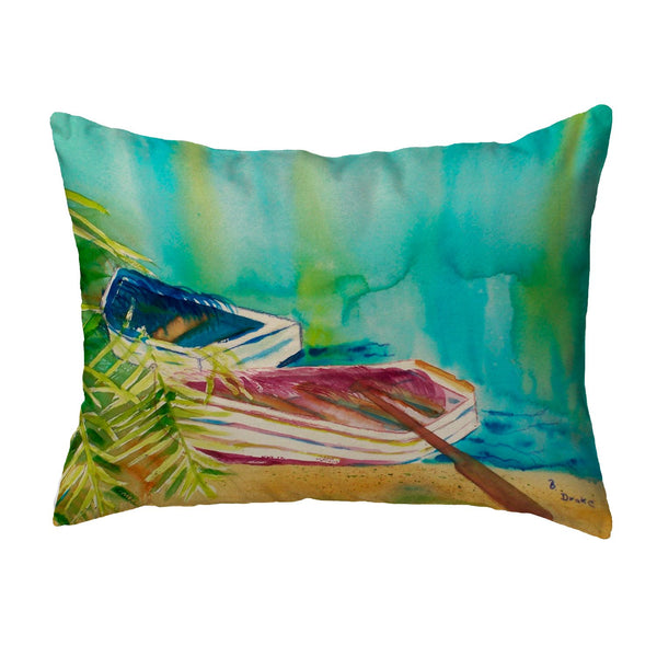 Row Boats Noncorded Indoor/Outdoor Pillow
