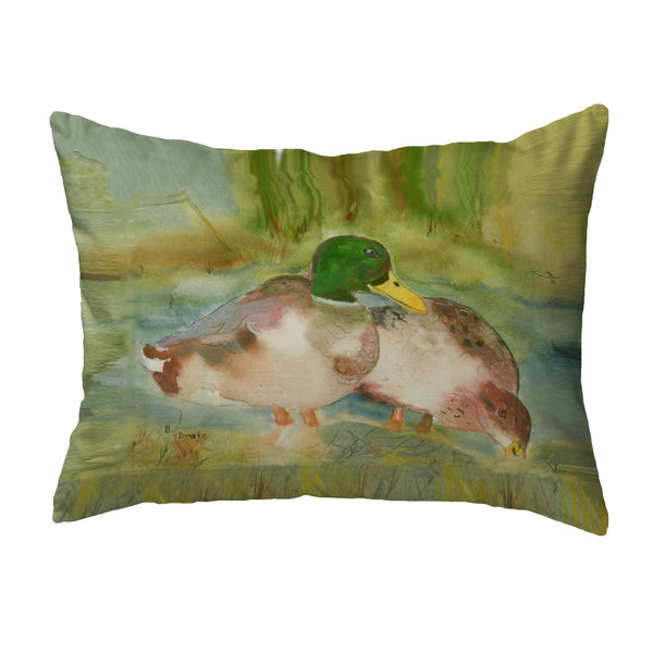 Mallards Right Noncorded Indoor/Outdoor Pillow