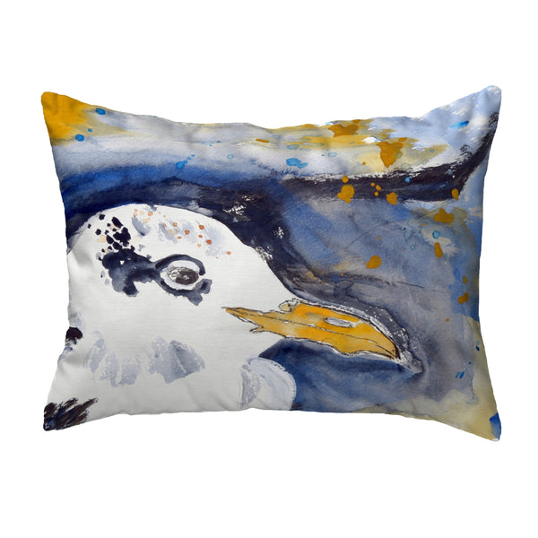 Gull Portrait Right Noncorded Indoor/Outdoor Pillow