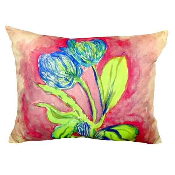 Tulips in Peach Noncorded Indoor/Outdoor Pillow