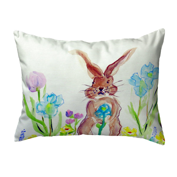 Garden Bunny Noncorded Indoor/Outdoor Pillow