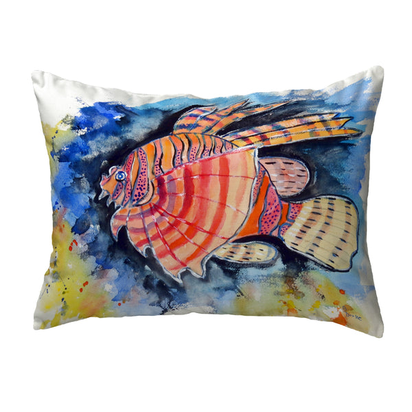 Betsy's Lion Fish Noncorded Indoor/Outdoor Pillow