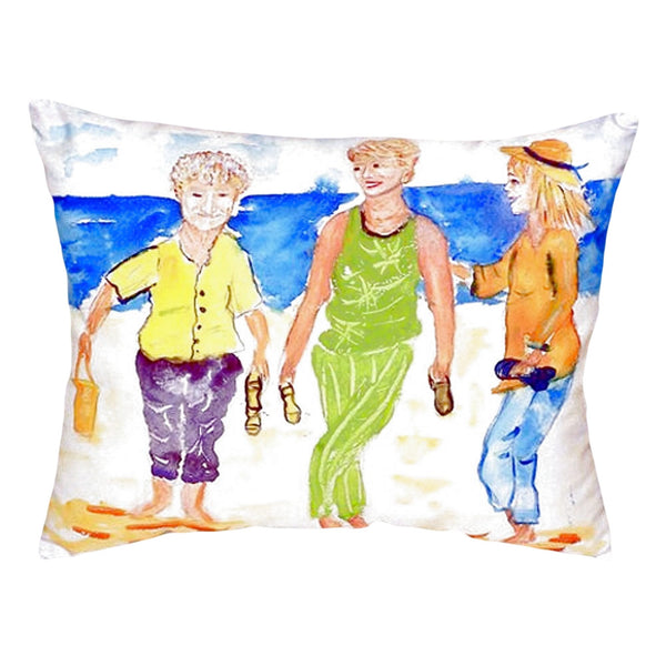 Grandma at the Beach Noncorded Indoor/Outdoor Pillow