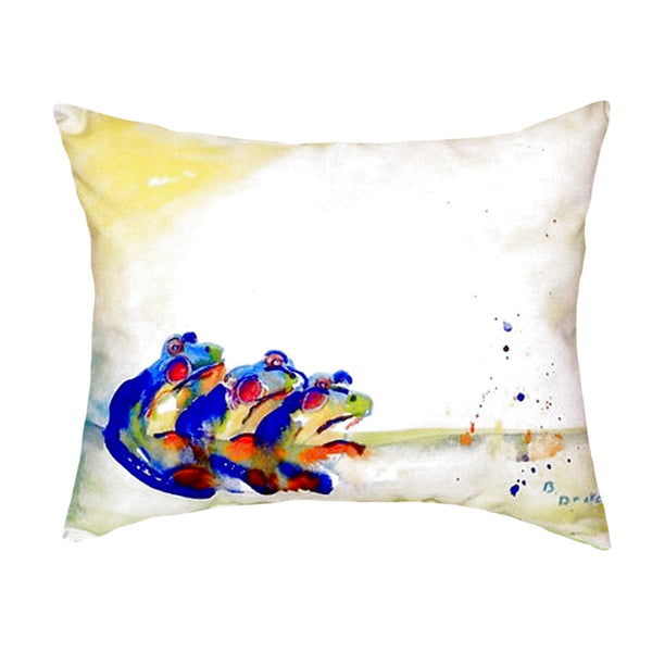 Three Frogs Noncorded Indoor/Outdoor Pillow