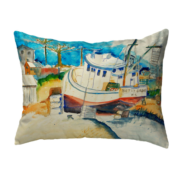 Betsy's Boat Noncorded Indoor/Outdoor Pillow