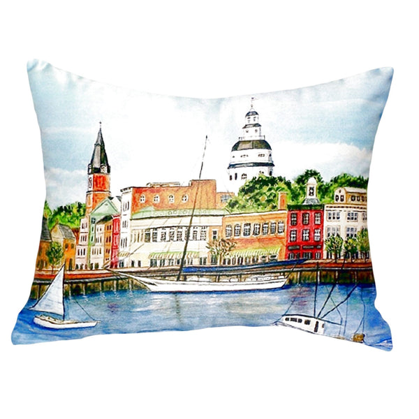 Annapolis City Dock, MD Noncorded Indoor/Outdoor Pillow