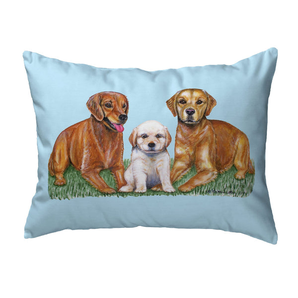 Golden Retrievers Noncorded Indoor/Outdoor Pillow
