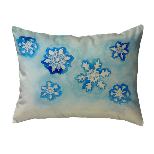 Snowflakes Noncorded Indoor/Outdoor Pillow
