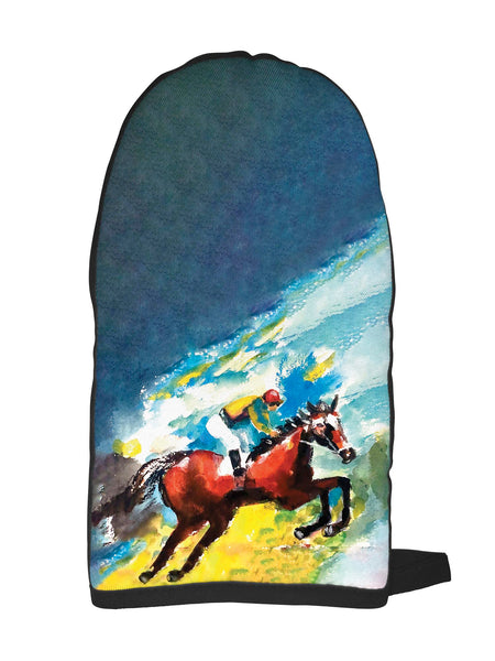 Horse Jumping Oven Mitt