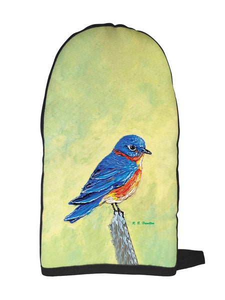 Blue Bird II Oven Mitt