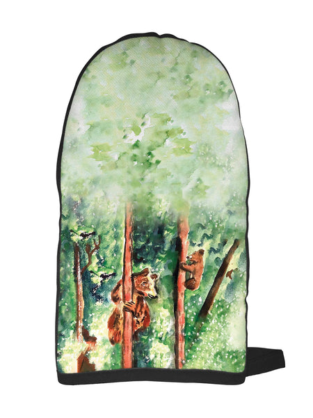 Bear and Cub Climbing Oven Mitt