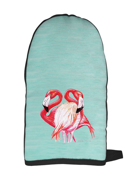 Two Flamingos Oven Mitt