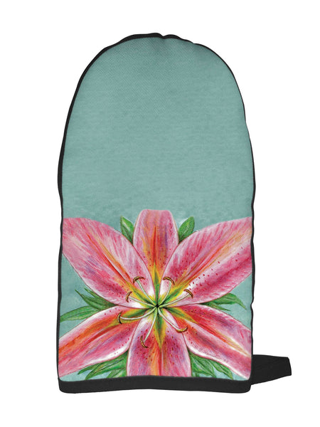 Pink Lily Oven Mitt