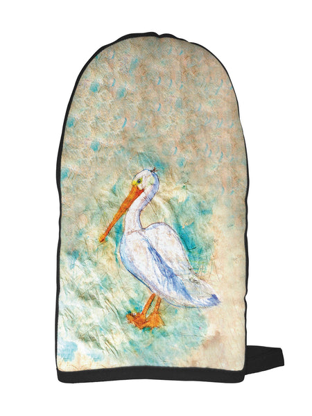 Pelican on Rice Oven Mitt