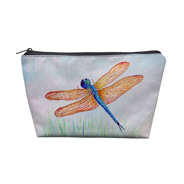 Amber & Blue Dragonfly Pouch 8.5x6
