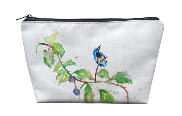 Birds and Blackberries Pouch 8.5x6