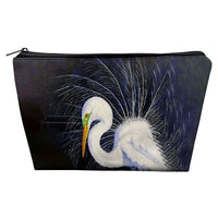 Breeding Egret Pouch 8.5x6