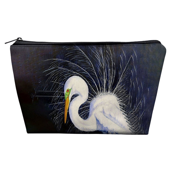 Breeding Egret Pouch 8.5x6
