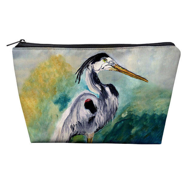 Betsy's Blue Heron Pouch 8.5x6