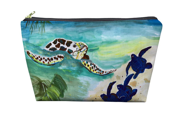Sea Turtle & Babies Pouch 8.5x6