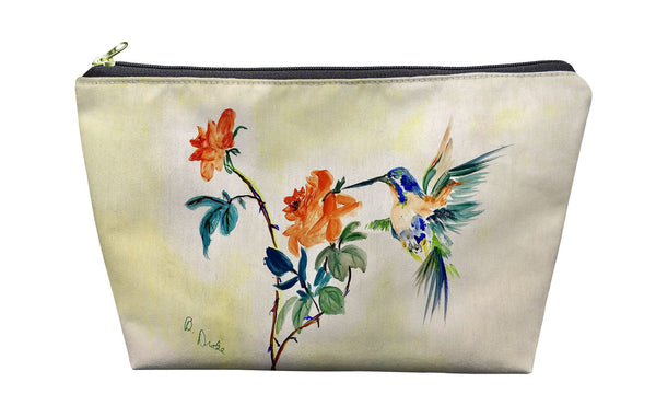 Hummingbird & Rose Pouch 8.5x6