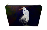 Egret Feathers Pouch 8.5x6
